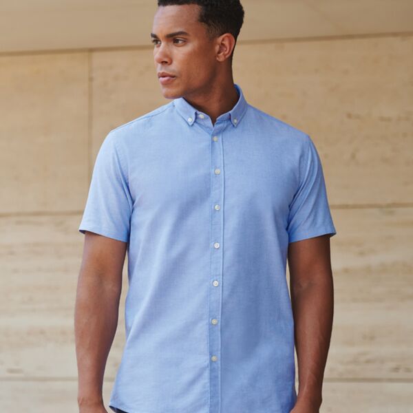 Henbury Modern Short Sleeve Regular Fit Oxford Shirt Thumbnail