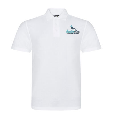 Unisex Poloshirt - Teal & Navy Logo Thumbnail