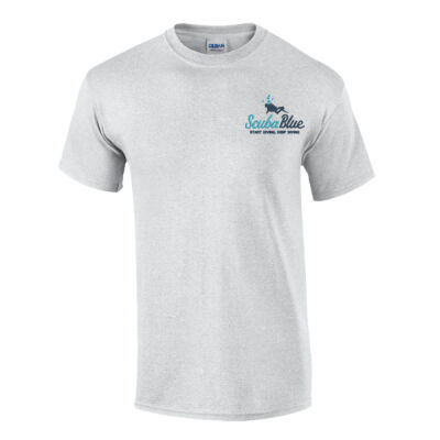 Short Sleeve Unisex T Shirt - Teal & Navy Logo Thumbnail