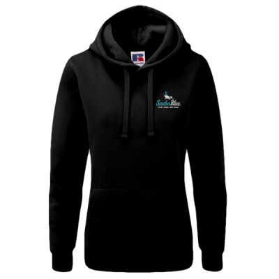 Ladies Hoodie - Teal & White Logo Thumbnail
