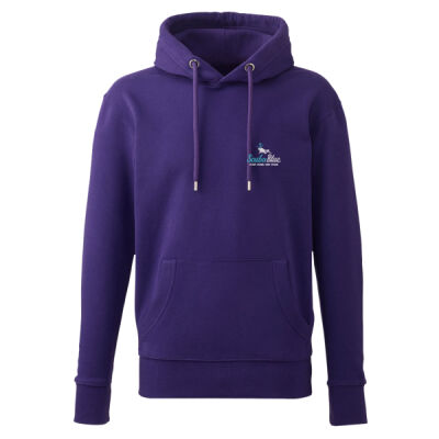 Organic Hoody - Teal & White Logo Thumbnail