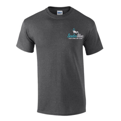 Short Sleeve Unisex T Shirt - Teal & White Logo Thumbnail