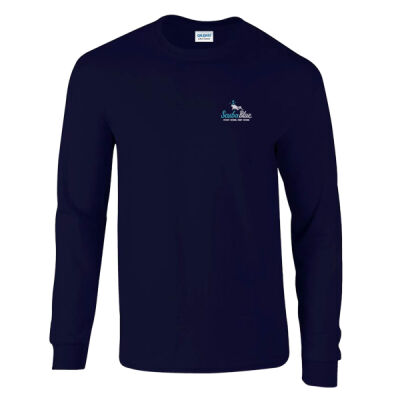 Long Sleeve T Shirt - Teal & White Logo Thumbnail