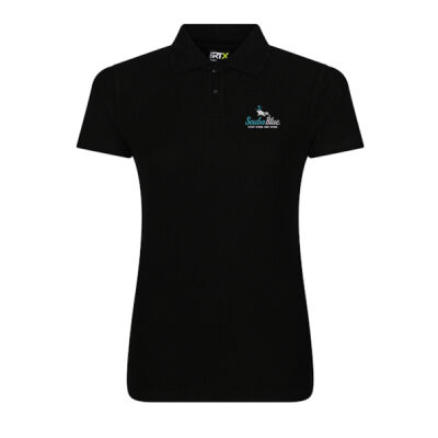 Ladies Polo Shirt - Teal & White Logo Thumbnail