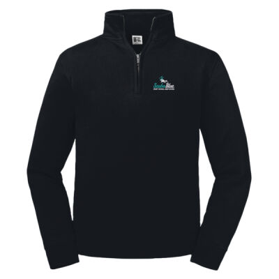 1/4 Neck Scuba Blue Casual jumper Front embroidery only Thumbnail